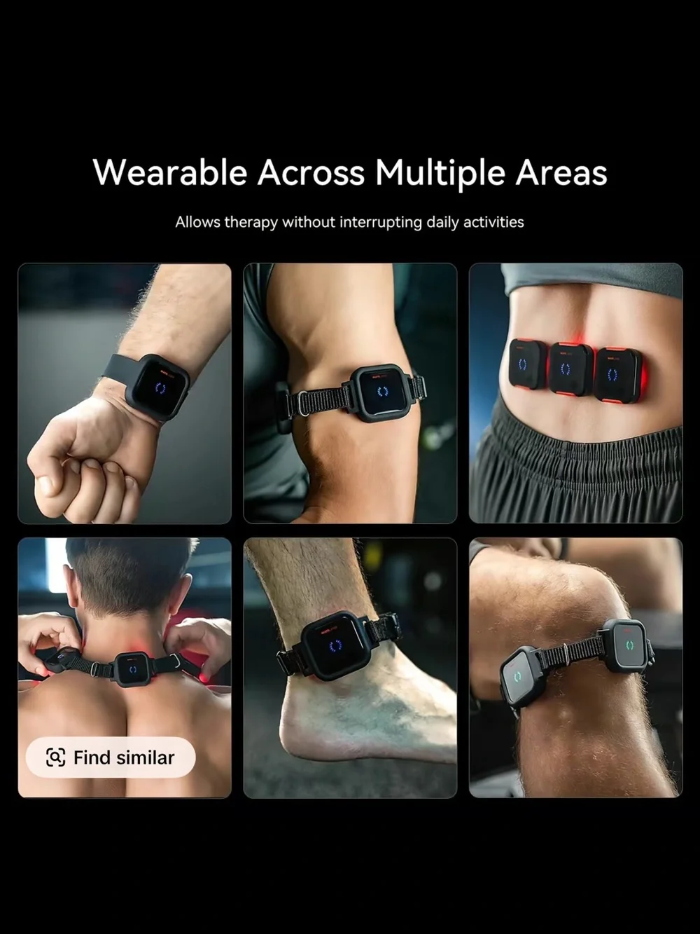 W1 Regen Ultra Red Light Therapy Wearable - Black